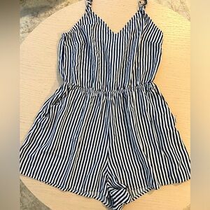 Blue and white stripe H&M romper . Size US Medium